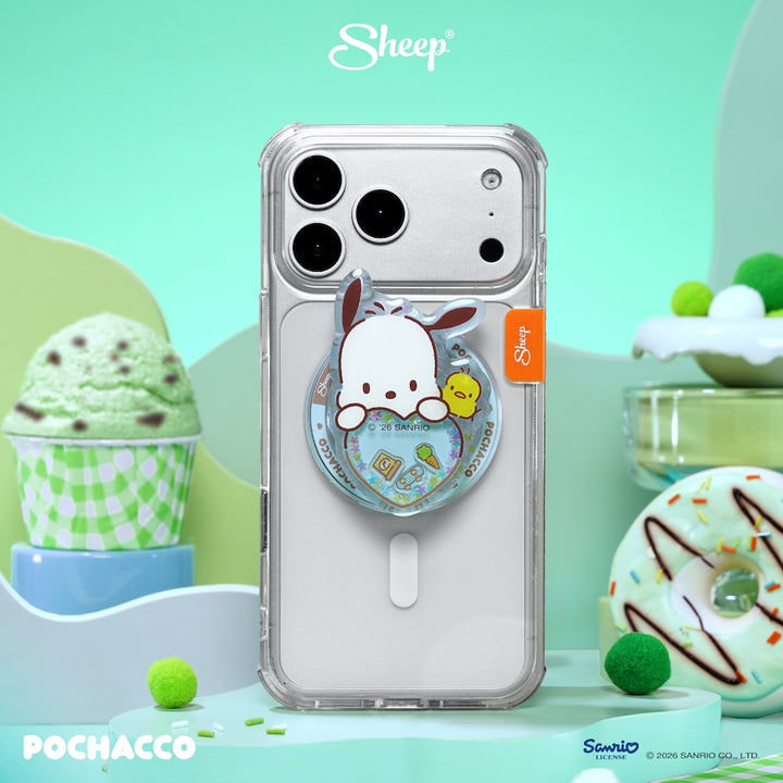 ที่แปะมือถือ โปเชโกะ ใช้คู่เคส sanrio ลิขสิทธิ์แท้ phone accessories pochacco sheep griptok magsafe เขย่า ได้