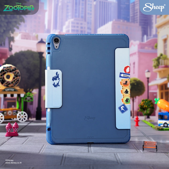 เคสไอแพด zootopia ipad case สีฟ้า น้ำหนักเบา กันกระแทก พกง่าย ลิขสิทธิ์แท้