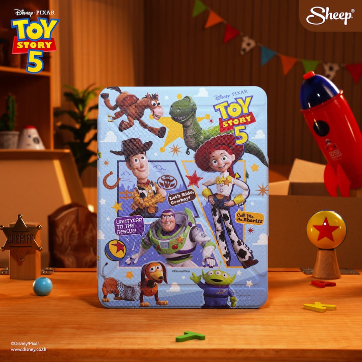 ipad case toy story 5 disney pixar เคส ไอแพด ทอย สตอรี่ สีฟ้า กันกระแทก น้ำหนักเบา พกง่าย ลายตัวละคร ดิสนีย์ พิกซาร์