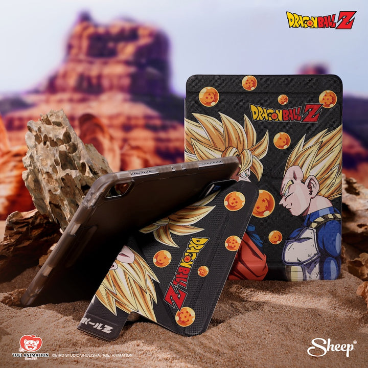 พลังแห่ง Saiyan บนเคสไอแพด! Sheep Origami Dragon Ball Z ปกแข็ง พับได้ กันกระแทก