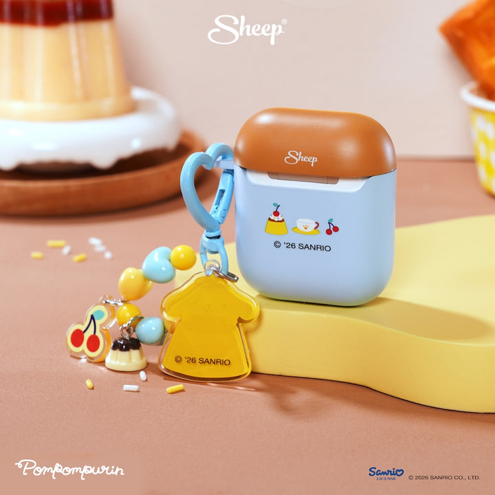 ปอมปอมปุริน เคสแอร์พอด airpods case pompompurin สีฟ้า น้ำตาล ลิขสิทธิ์แท้ sanrio ของแท้ ซานริโอ้ พร้อมส่ง
