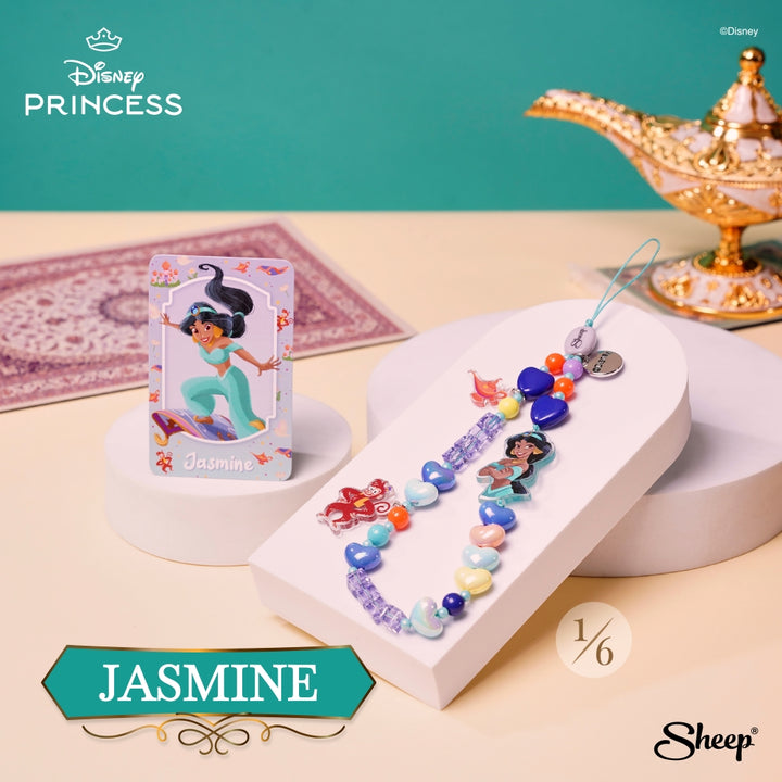 กล่องสุ่มดิสนีย์ จัสมิน Blind box สายคล้องมือถือน่ารัก ๆ Charm ของสะสม Disney