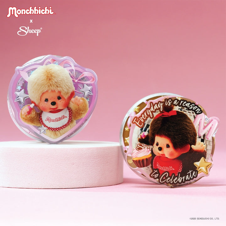 sheep phone grip magsafe monchhichi beige ม่อนชิชิ สีเบจ ทอง ที่แปะมือถือ accessories มอนชิชิ