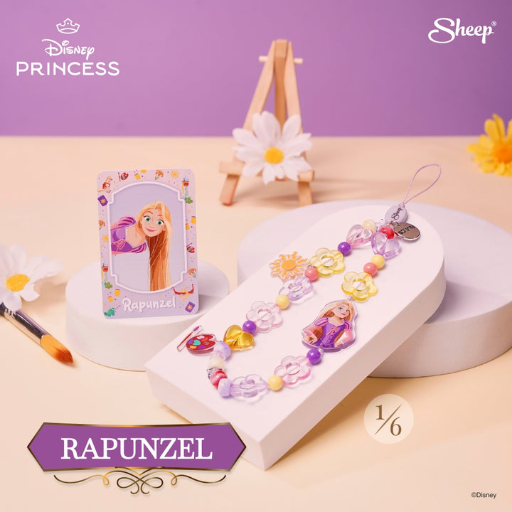กล่องสุ่มดิสนีย์ ราพันเซล Blind box สายคล้องมือถือน่ารัก ๆ Charm ของสะสม Disney
