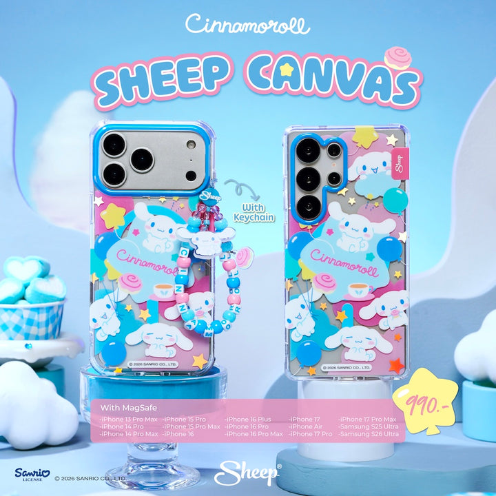 เคส ซินนามอนโรล cinnamoroll sanrio ลายน่ารัก case iphone samsung magsafe ไอโฟน ลิขสิทธิ์แท้ ซานริโอ้ สีฟ้า ชมพู มีของแถม
