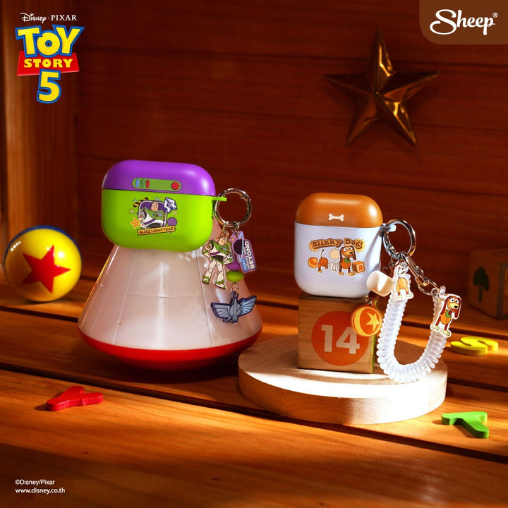 Toy Story 5 ลิขสิทธิ์แท้ ดิสนีย์ Disney เคส case ของสะสม ทอย สตอรี่ airpods pro แอร์พอด buzz slinky dog สี เขียว ฟ้า keyring