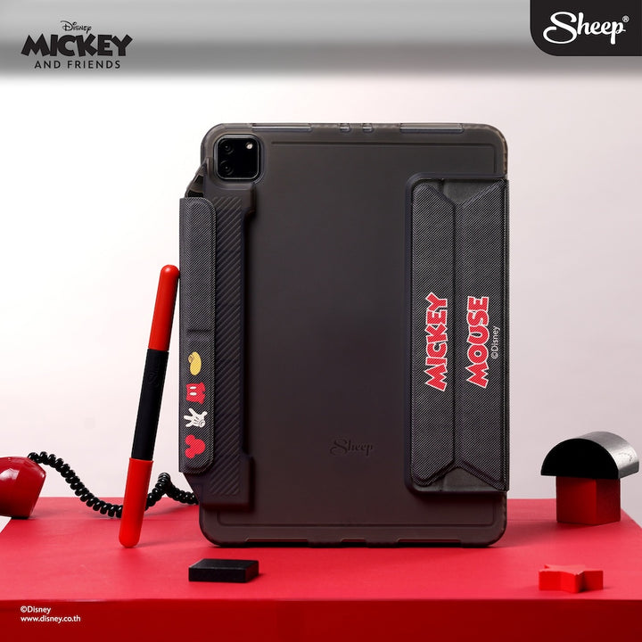 ipad case mickey mouse  เคสไอแพด มิคกี้ เม้าส์ สีดำ กันงอ กันกระแทก ดิสนีย์