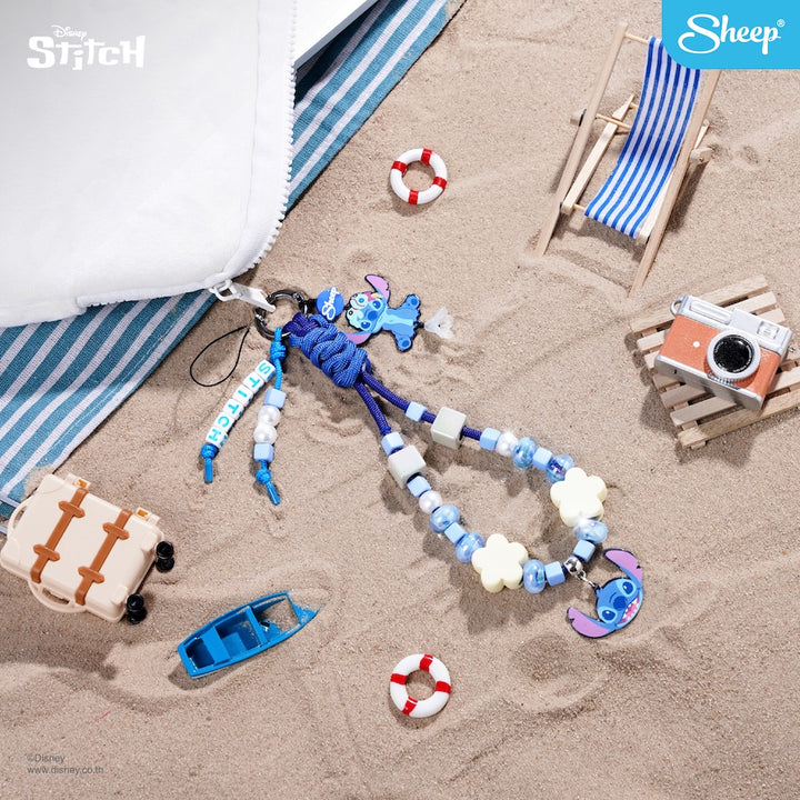 blind box กล่องสุ่ม สติทช์ stitch disney สายห้อยมือถือ แบบเชือก สีน้ำเงิน charm