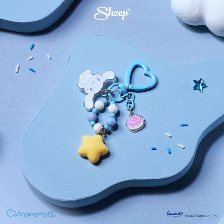 cinnamoroll airpods case พร้อมส่ง ลิขสิทธิ์แท้ sanrio เคสแอร์พอด ซินนามอนโรล สีฟ้า น้ำเงิน แถม พวงกุญแจ keyring