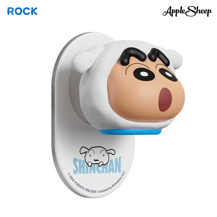 กริ๊บต๊อก แม่เหล็ก ลายหมา ชิโร่ rock shinchan griptok ชินจัง shiro phone holder สีขาว