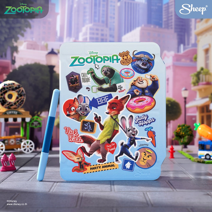 เคสไอแพด ซูโทเปีย สีฟ้า zootopia iPad case แถม ปลอกปากกา กันงอ กันกระแทก