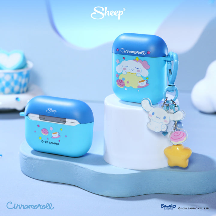airpods case cinnamoroll เคสแอร์พอด 4 pro 3 สีฟ้า น้ำเงิน ซินนามอนโรล ลิขสิทธิ์แท้ sanrio ซานริโอ้ พร้อมส่ง