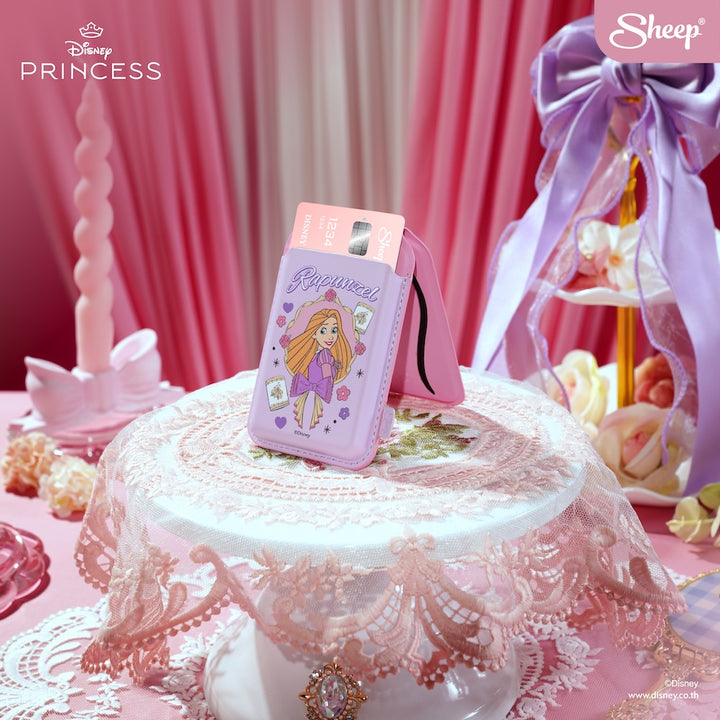 disney princess rapunzel เจ้าหญิงดิสนีย์ phone wallet stand สีม่วง ชมพู เคสใส่บัตร แปะมือถือ กาง ตั้งได้ ราพันเซล card holder