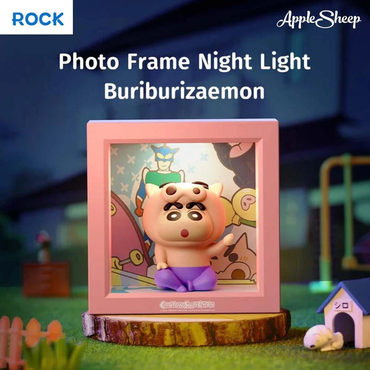 โคมไฟ ตั้งโต๊ะ กลางคืน ชินจัง สีชมพู บูริบูริซาเอม่อน Rock Crayon Shinchan