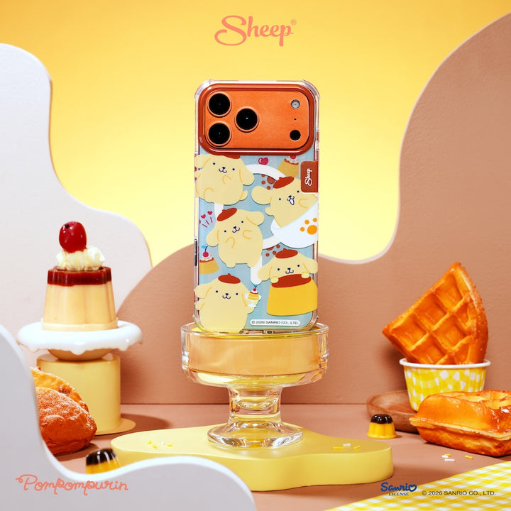pompompurin iphone magsafe case เคส ไอโฟน ปอมปอมปูริน ลิขสิทธิ์แท้ sanrio สีเหลือง ฟ้า ลายน่ารัก ซานริโอ้ กันกระแทก