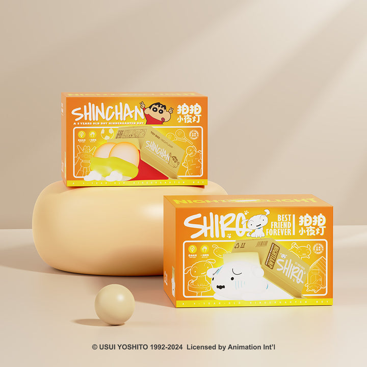 Rock Crayon Shinchan โคมไฟ ลิขสิทธิ์แท้ ชินจัง ชิโร่ ตั้งโต๊ะ ซิลิโคน กลางคืน
