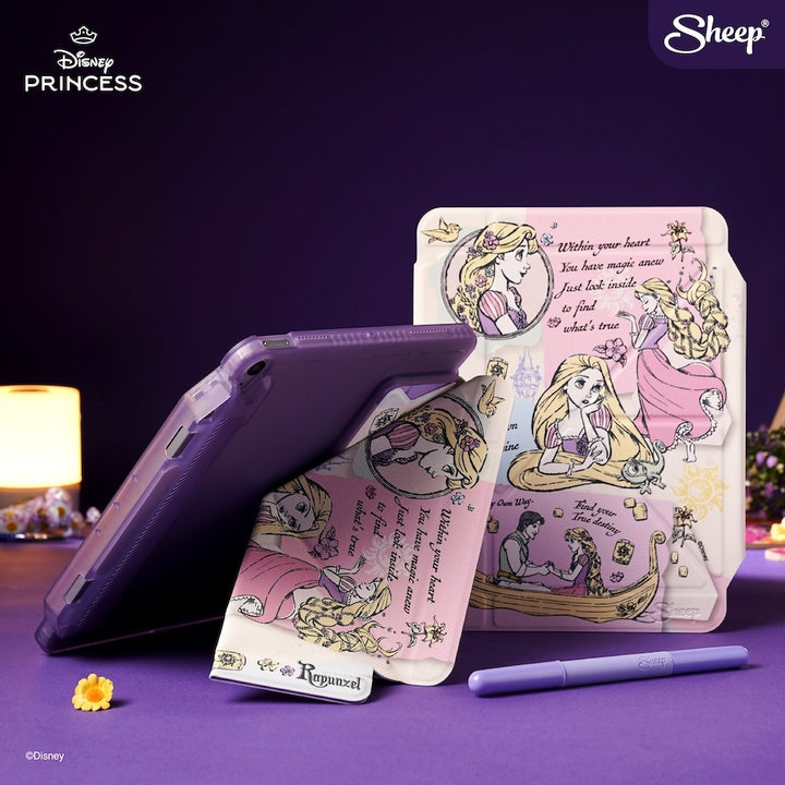 เคสไอแพดมีที่เก็บปากกา เคส iPad Pro, เคส iPad Air ของแท้ Disney Rapunzel ราพันเซล