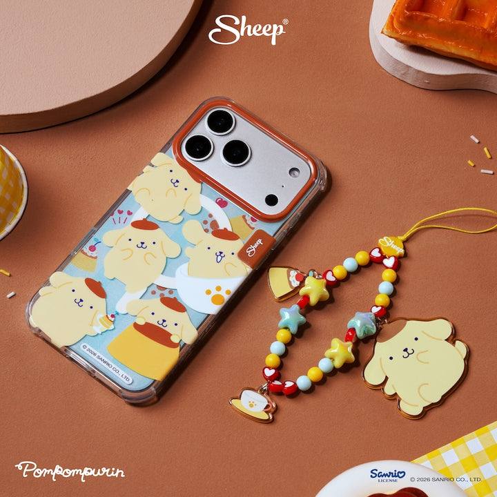เคส ไอโฟน ปอมปอมปุริน ลายน่ารัก pompompurin iphone case magsafe ลิขสิทธิ์แท้ sanrio สีเหลือง ฟ้า ซานริโอ้ กันกระแทก