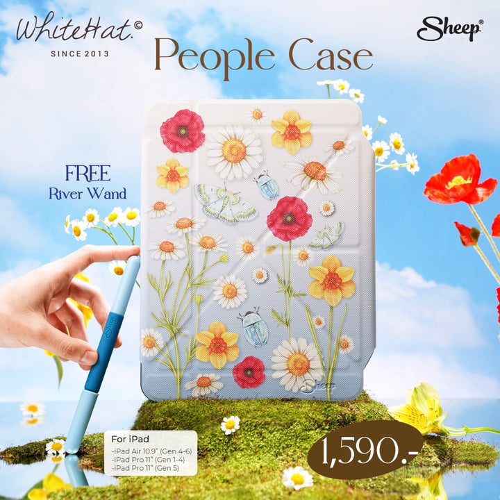 whitehat. เคสไอแพด ลายดอกไม้ เคสภาดพวาด คนไทย ipad flower