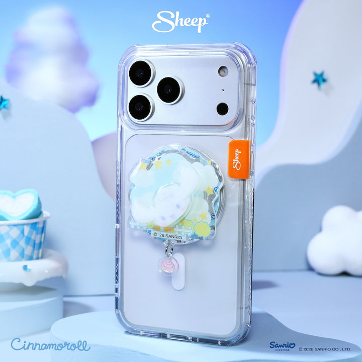ที่แปะมือถือ ซินนามอนโรล ใช้คู่เคส cinnamoroll sanrio ลิขสิทธิ์แท้ phone accessories griptok magsafe หมุน ได้
