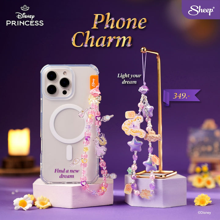 สายคล้องโทรศัพท์น่ารัก ๆ Charm ห้อยมือถือลูกปัด Rapunzel Disney ราพันเซล