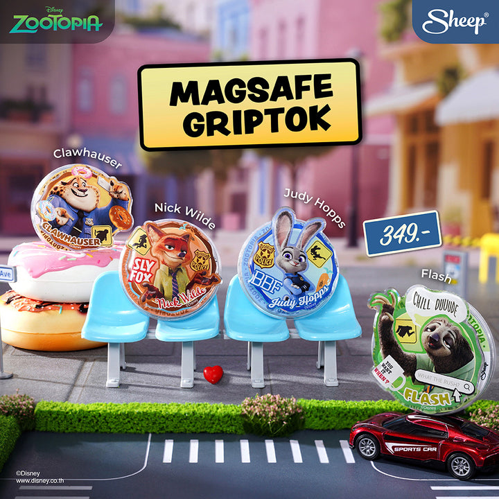 magsafe griptok zootopia ที่แปะมือถือ ซูโทเปีย phone accessories ลิขสิทธิ์แท้