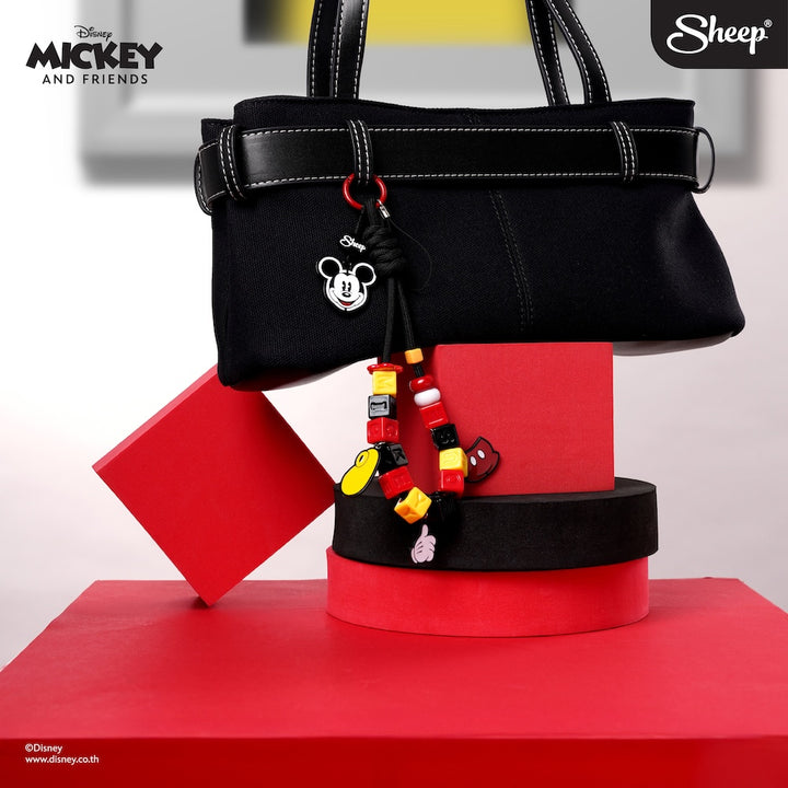 สายห้อย มือถือ มิคกี้เมาส์ iconic ลูกปัด ตะขอ ห้อยกระเป๋า phone charm mickey ลิขสิทธิ์