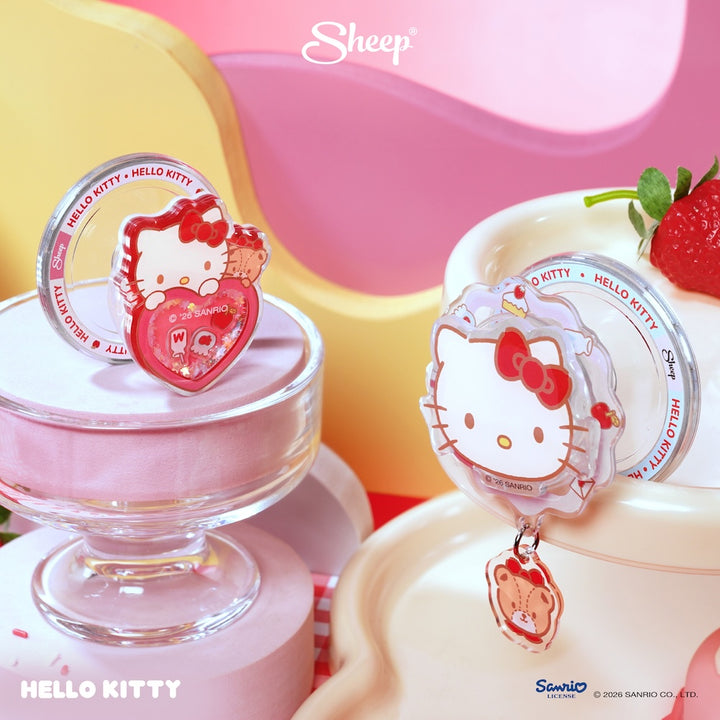 sheep phone grip hello kitty คิตตี้ ใช้คู่เคส sanrio magsafe griptok ที่แปะมือถือ หมุน เขย่า ได้ ลิขสิทธิ์แท้ ซานริโอ้
