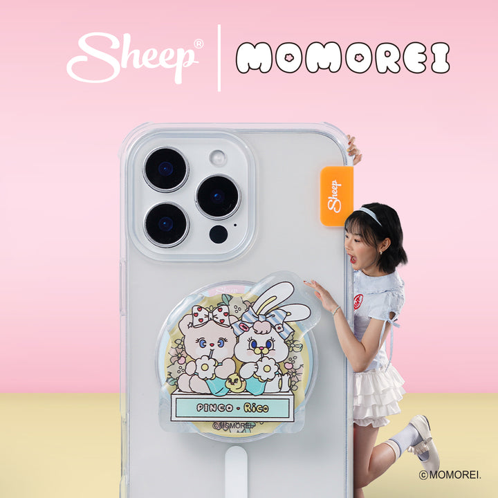 ที่แปะโทรศัพท์ momorei หมุนได้ griptok ลายน่ารัก magsafe accessories แต่งเคส กระต่ายริโค่