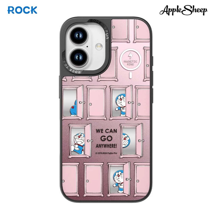 case มือถือ โดเรม่อน สีชมพู Rock Doraemon ถอดง่าย กันรอย กันกระแทก