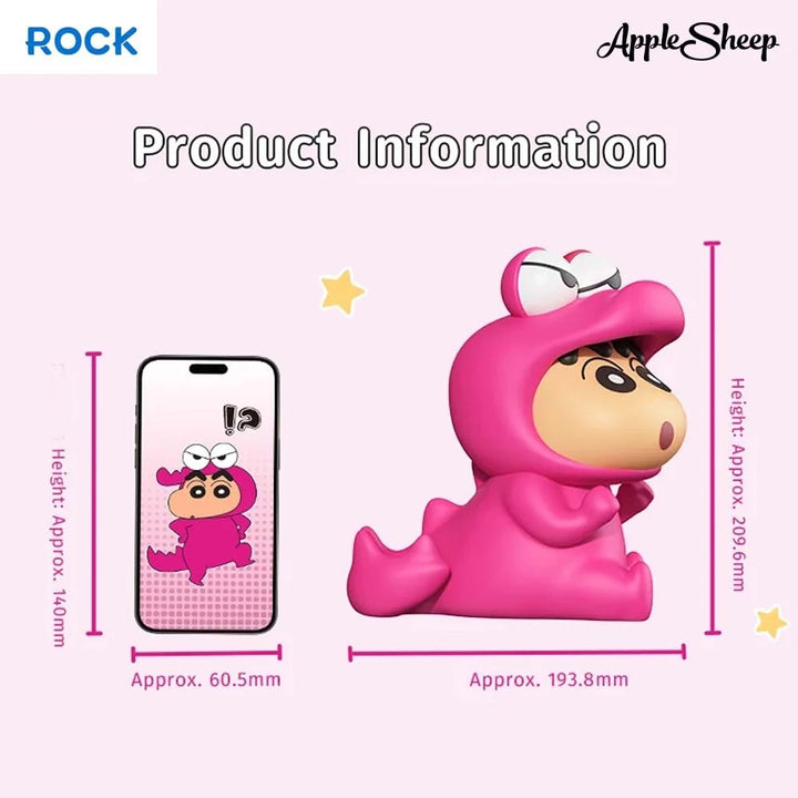 กระปุกออมสิน ชินจัง rock shinchan ที่ตั้งมือถือ phone stand สีชมพู ช็อคโกบี