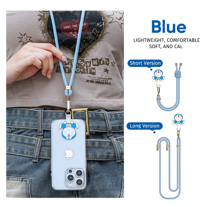 Rock Doraemon สายคล้อง มือถือ โดเรม่อน สีฟ้า gadget โดราเอม่อน