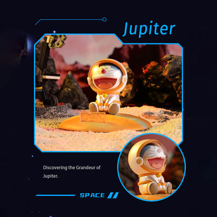 ขาตั้งมือถือ กล่องสุ่ม โดเรม่อน นักบินอวกาศ ดาวพฤหัส rock doraemon phone stand blind box jupiter