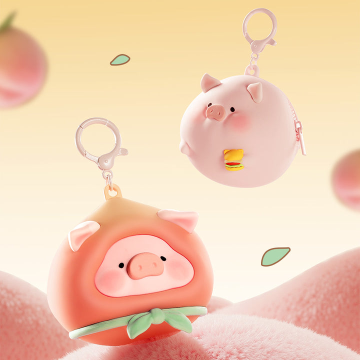 กระเป๋าใส่หูฟัง airpods rock lulu the piggy หมู ลูลู่ มีตะขอห้อย earphone bag