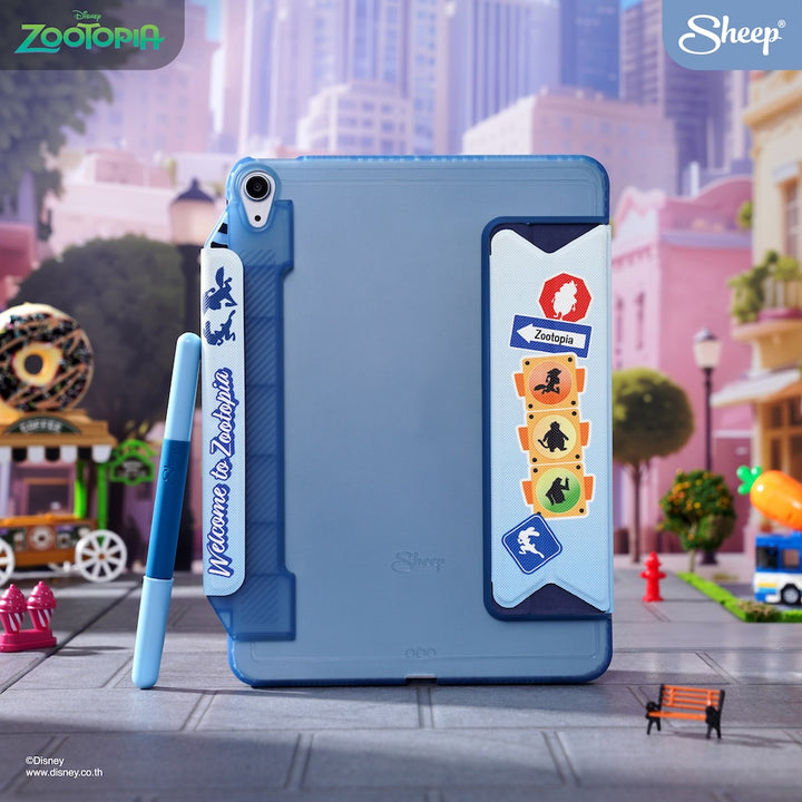 zootopia iPad case เคสไอแพด ซูโทเปีย สีฟ้า ดิสนีย์ ลิขสิทธิ์แท้ แถม ปลอกปากกา