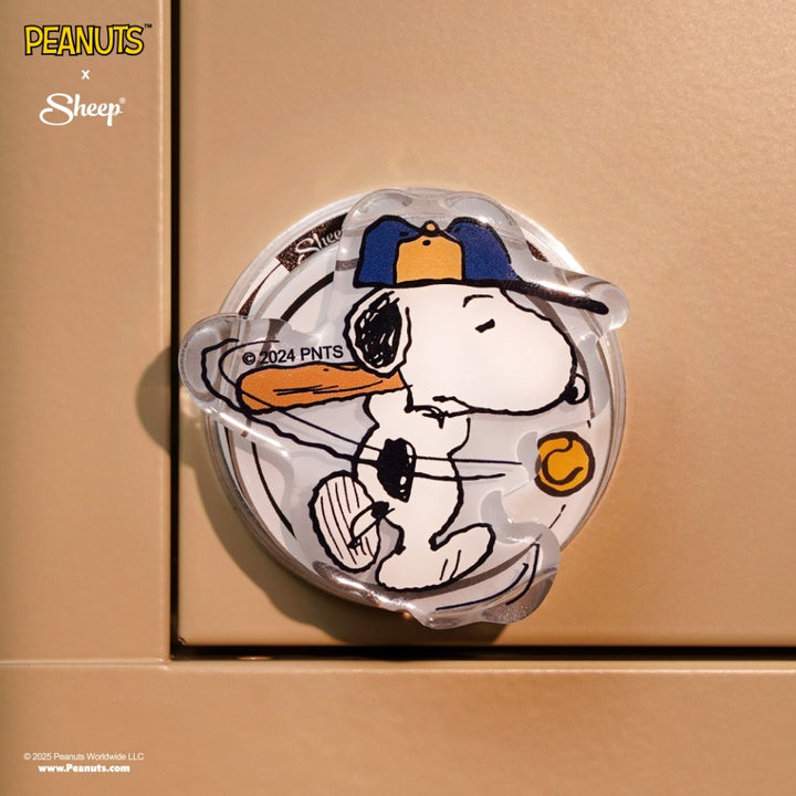 ที่แปะโทรศัพท์ หมุนได้ Griptok Snoopy หมุนได้ ตีเบสบอล Griptok Snoopy ของ Snoopy ลิขสิทธิ์แท้