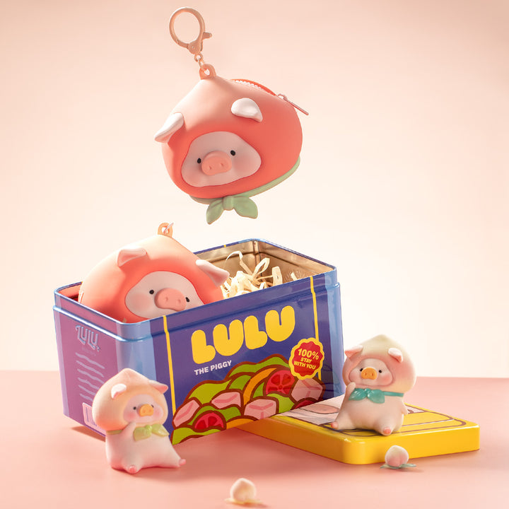earphone bag lulu the piggy rock กระเป๋าใส่หูฟัง airpods หมู ลูลู่ มีตะขอห้อย