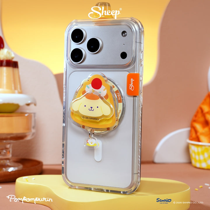 ที่แปะมือถือ ปอมปอมปุริน ใช้คู่เคส pompompurin sanrio ลิขสิทธิ์แท้ phone accessories griptok magsafe หมุน ได้