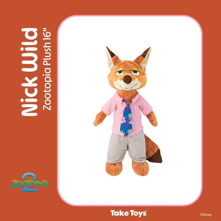 take toys ตุ๊กตา zootopia 2 disney nick wilde ซูโทเปีย ดิสนีย์ จิ้งจอก นิค plush