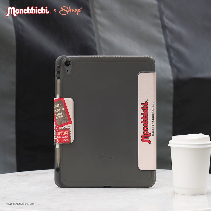 ม่อนชิชิ สีน้ำตาล เคสไอแพด กันกระแทก monchhichi ipad case น้ำหนักเบา ลิขสิทธิ์แท้