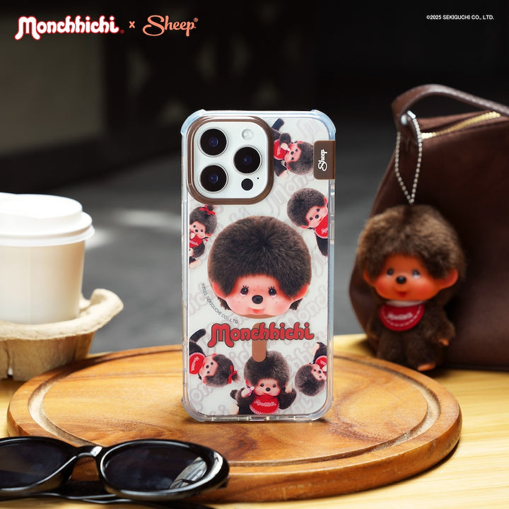 magsafe iphone case เคส ม่อนชิชิ ไอโฟน มีแม่เหล็ก แบบใส monchhichi กันกระแทก
