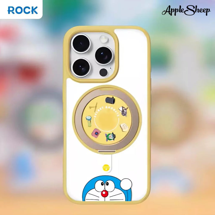 เคส วงแม่เหล็ก โดเรม่อน ถอดง่าย กันกระแทก เคสวงแม่เหล็ก โดเรม่อน Rock Doraemon รองรับ Magsafe