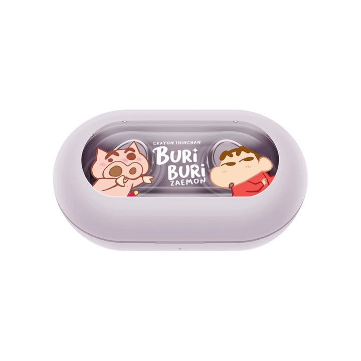 หูฟังไร้สาย Rock Crayon Shinchan หูฟังแฟชั่นดีไซน์การ์ตูน หูฟังลายน่ารัก รองรับ Android iOS กล่องชาร์จในตัว