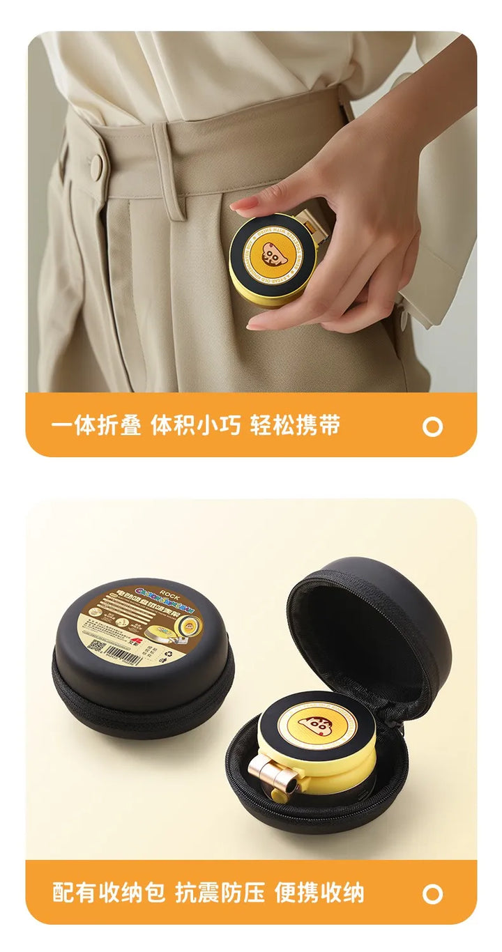 Rock ที่จับมือถือแม่เหล็ก ลาย Shinchan มาพร้อมอุปกรณ์ครบชุด Magnetic Ring และสติกเกอร์ยึดติด