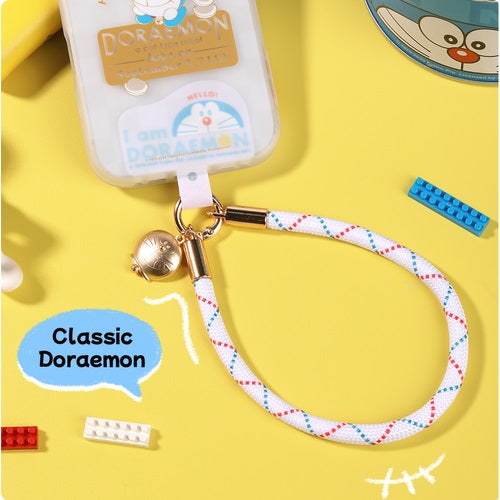 Rock Doraemon  สายคล้อง โทรศัพท์ มือถือ ไอโฟน โดเรม่อน สีขาว โดราเอม่อน