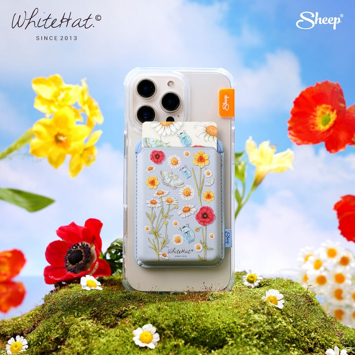 เคสไอโฟน ลายดอกไม้ whitehat iPhone Magsafe magsafe wallet