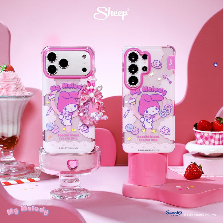 เคส ไอโฟน ซัมซุง มายเมโลดี้ ลายน่ารัก my melody iphone samsung case magsafe ลิขสิทธิ์แท้ sanrio สีชมพู ซานริโอ้ กันกระแทก