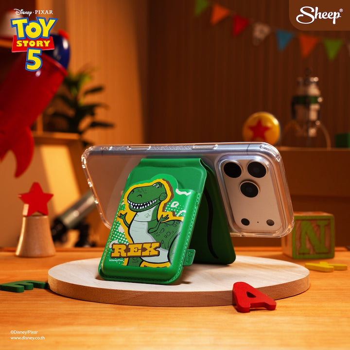 Toy Story 5 ลิขสิทธิ์แท้ ดิสนีย์ Disney MagSafe Phone wallet stand ที่ใส่บัตร แปะ มือถือ เคส case ของสะสม ทอย สตอรี่ ตั้งได้