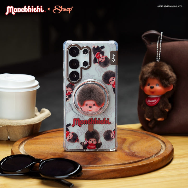 เคสซัมซุง กันกระแทก ลายน่ารัก ม่อนชิชิ monchhichi samsung magsafe case แบบใส