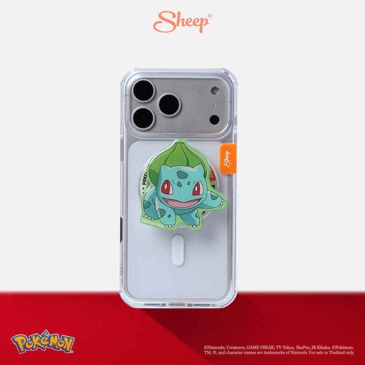 Pokémon Grip MagSafe โปเกมอน ลิขสิทธิ์แท้ น่ารัก สี เขียว ที่แปะมือถือ Bulbasaur ฟุชิกิดาเนะ